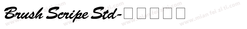 Brush Scripe Std字体转换